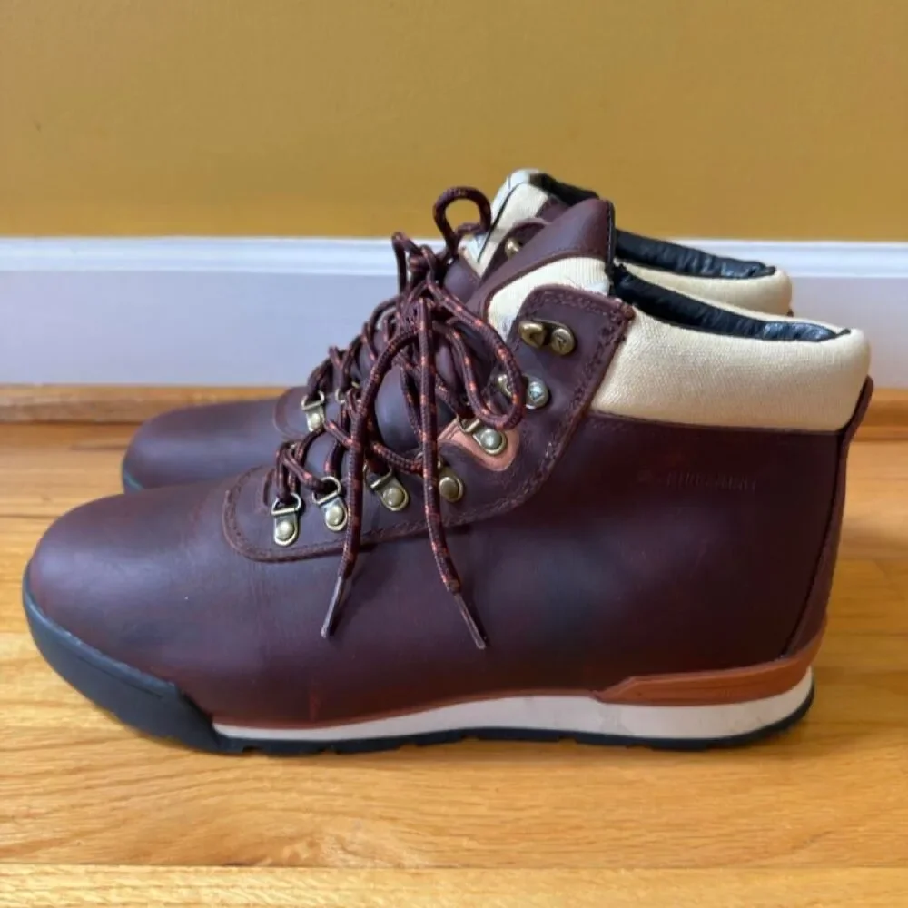 Unbranded Men's Brown and Burgundy Boots